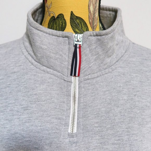 Tommy Jeans Half-Zip Logo Cropped Pullover Large - Picture 6 of 10